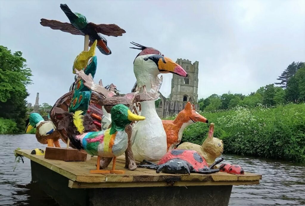 Some of the exhibits created by Art Makers, at Henshaws, for the Waterlogged project