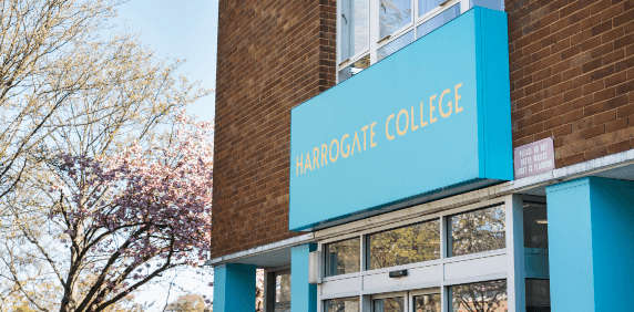 Harrogate College campus entrance