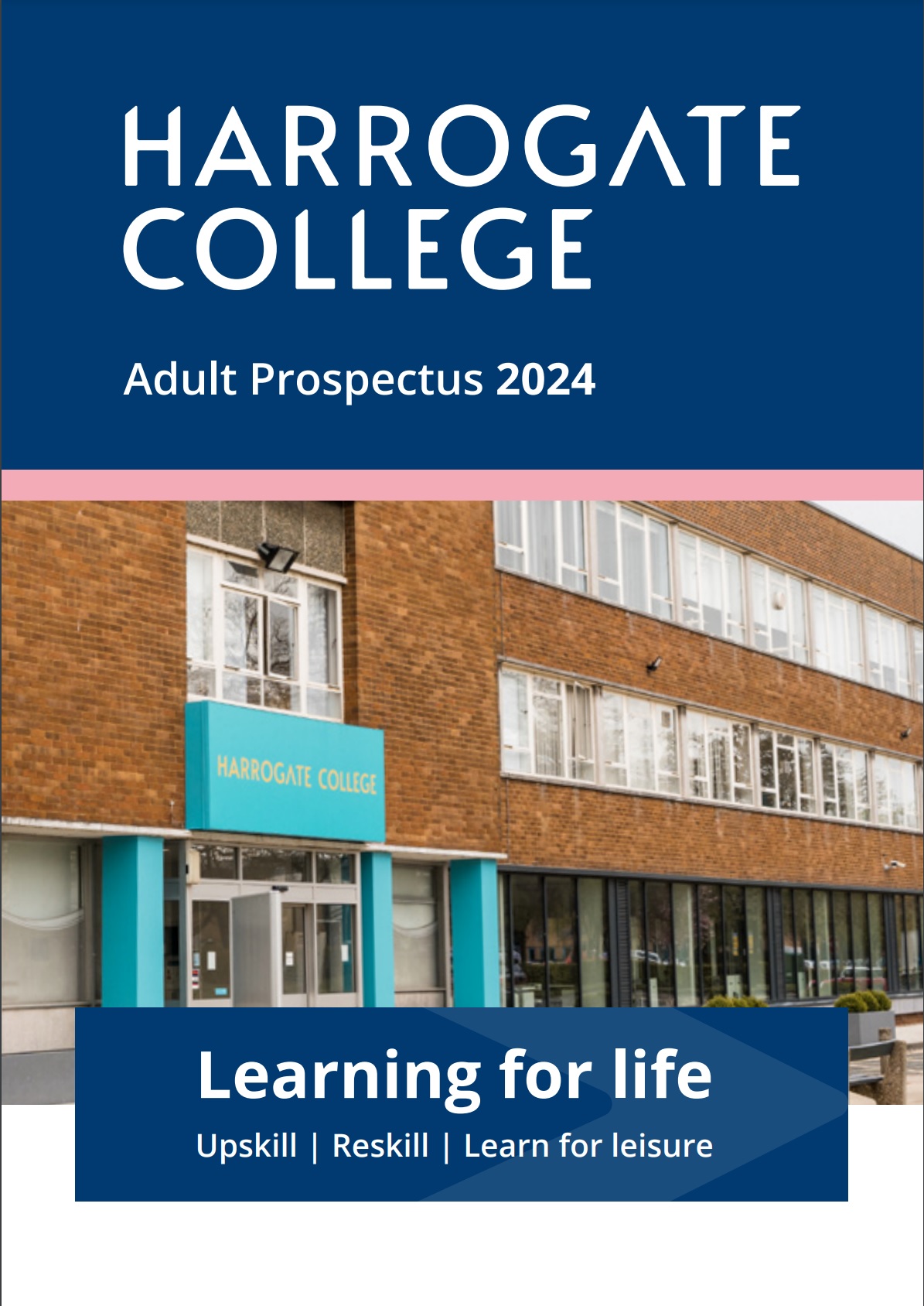 Harrogate College Adult Prospectus 2024 Front Cover