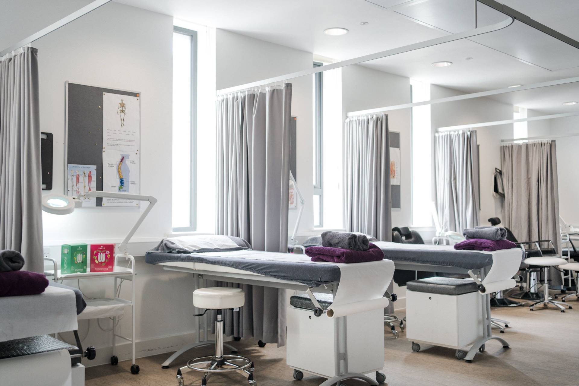 Harrogate College beauty therapy room