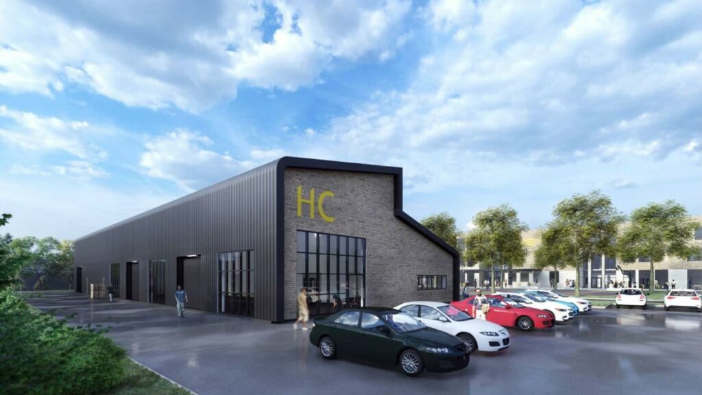 An artist's impression of the new renewable energy technology centre at Harrogate College