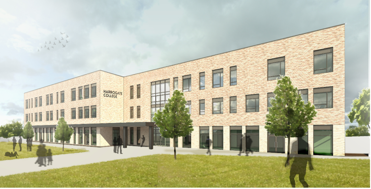 Concept image of Harrogate College’s proposed main building