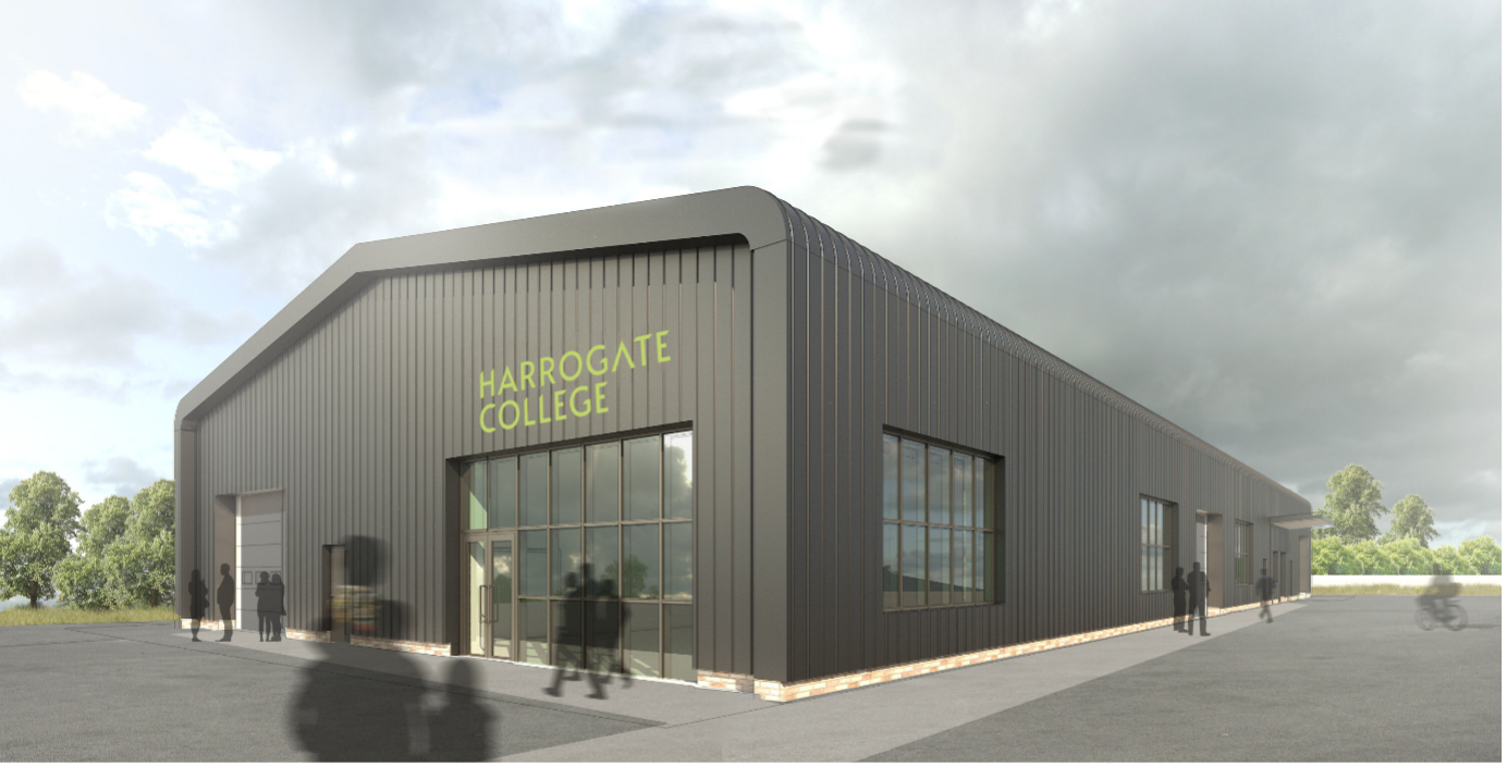 Concept image of Harrogate College’s proposed renewable energy technology centre