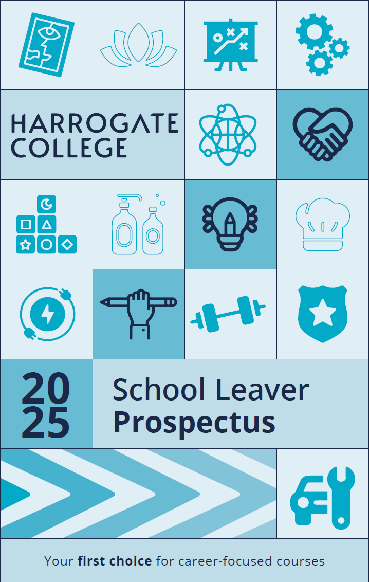 Harrogate College School Leaver Prospectus 2025 Front Cover