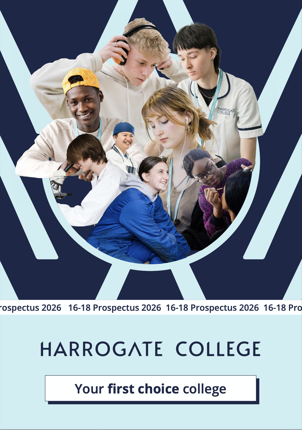 Harrogate College School Leaver Prospectus 2025 Front Cover