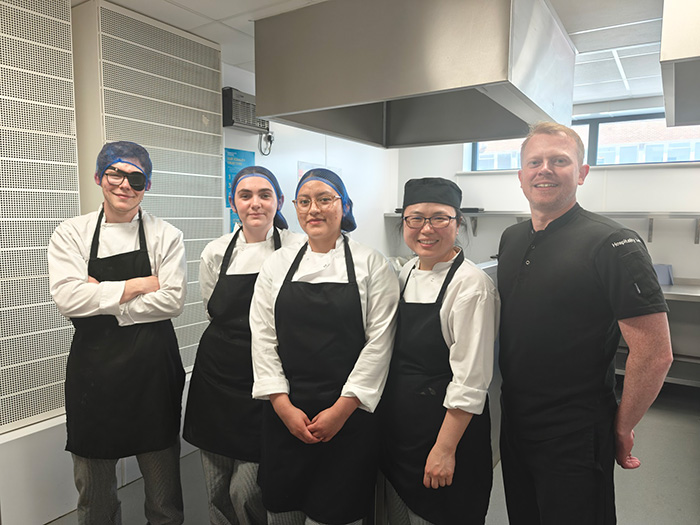 Harrogate College Hospitality Students