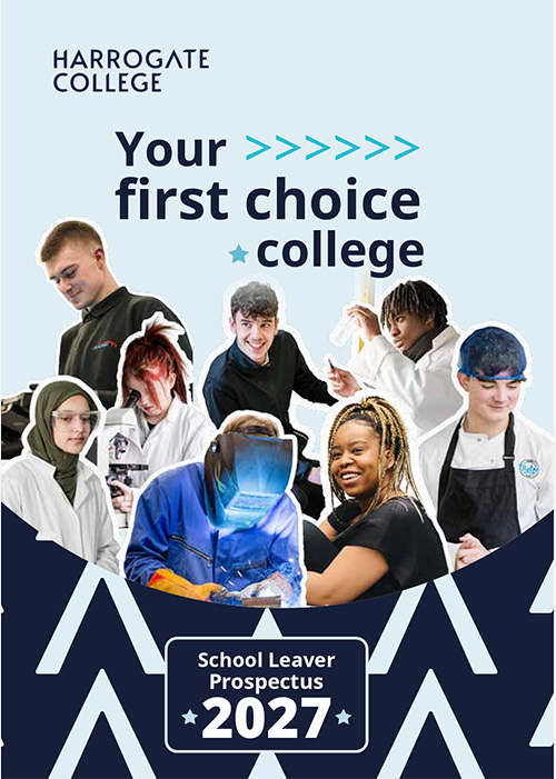 Harrogate College School Leaver Prospectus 2027 Front Cover