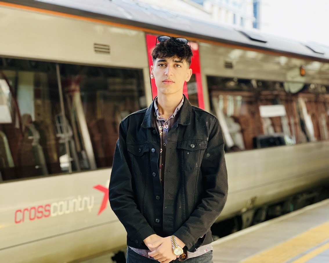 Harrogate College student Mansoor Dawoodzai, who achieved a Triple Distinction on the Level 3 Extended Business Diploma.