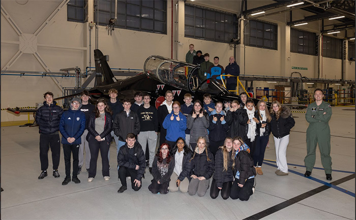 Harrogate College students visit RAF Leeming